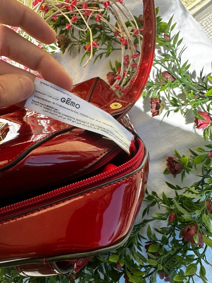 🌸Sac à main / bandoulière bordeaux – GEMO🌸 - photo numéro 10