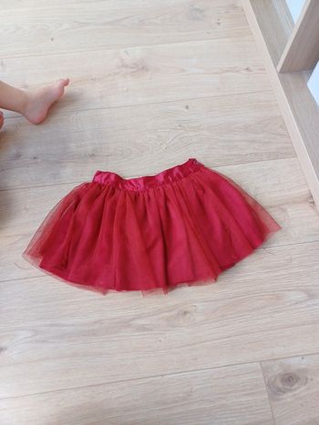 Jupe patineuse bordeaux 2/3ans
