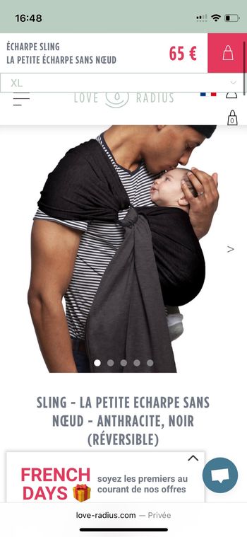 Écharpe sans noeud Sling love radius