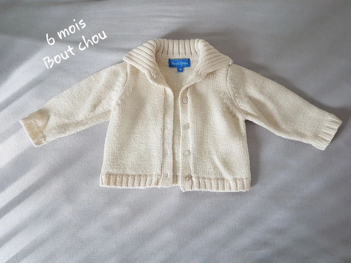Gilet 6 mois Bout'chou beige