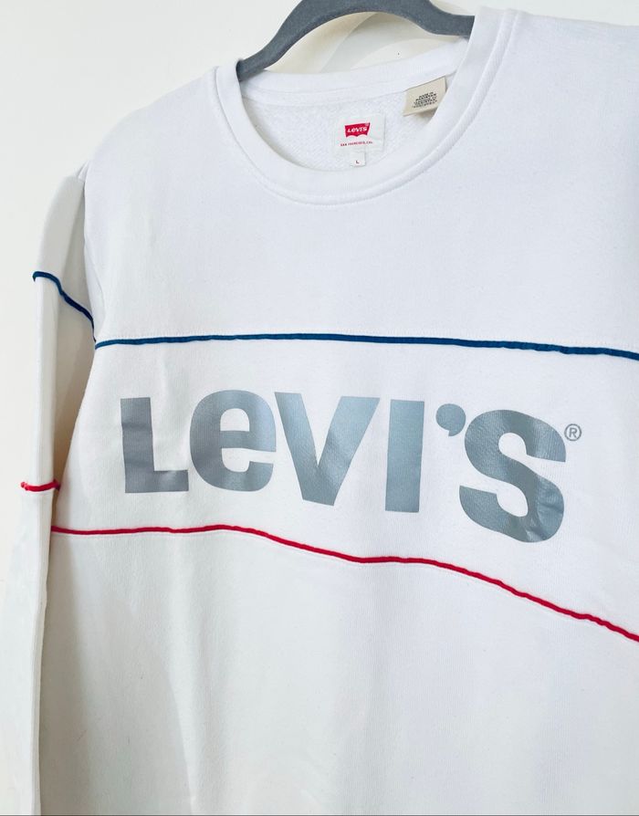 SWEAT-Shirt Blanc Manches Longues Levi’s Homme Taille L /40 Levi’s - photo numéro 8