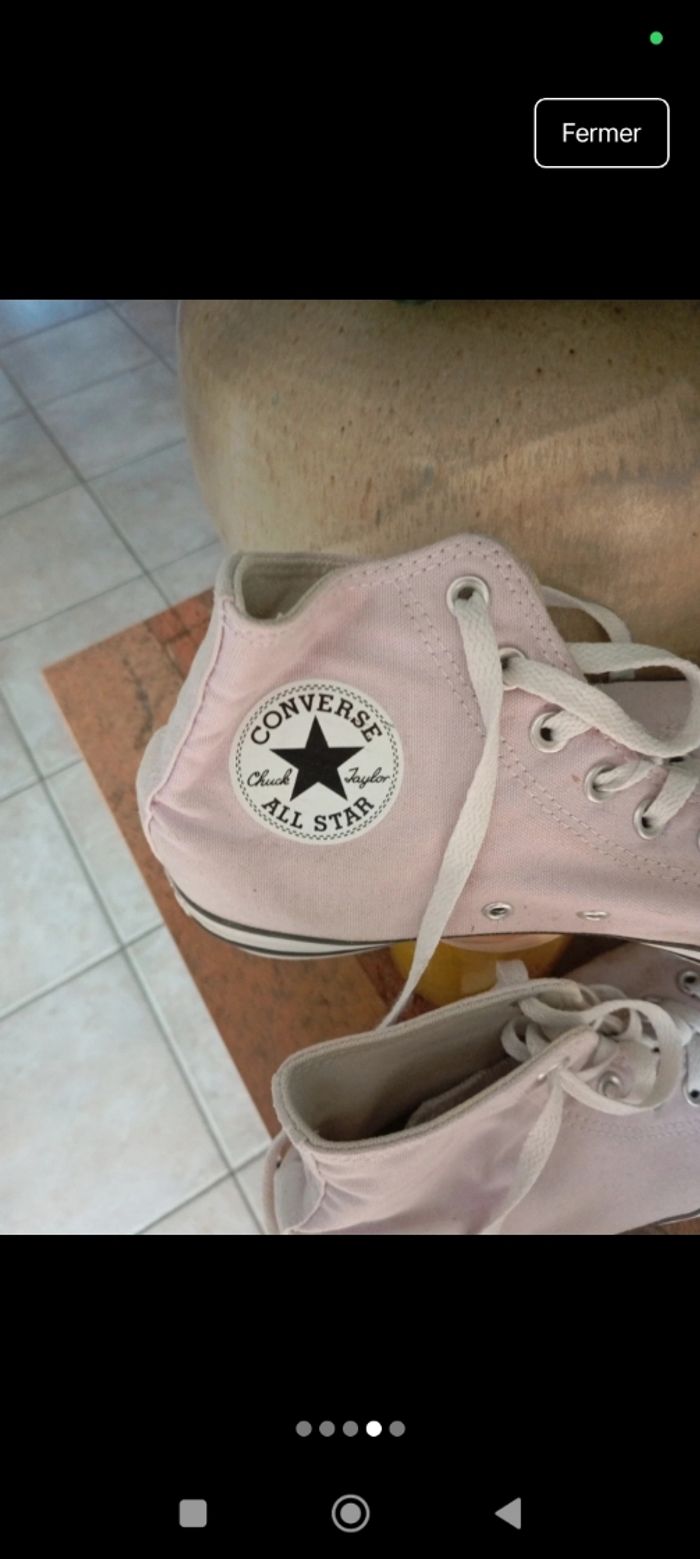 Converse All Star taille 41 lilas clair - photo numéro 4
