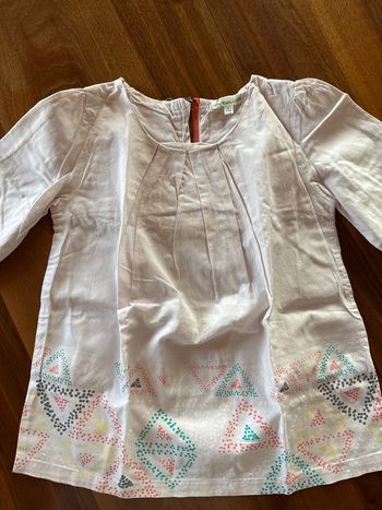 Blouse manches 3/4 verbaudet 8 ans fille 126 cm