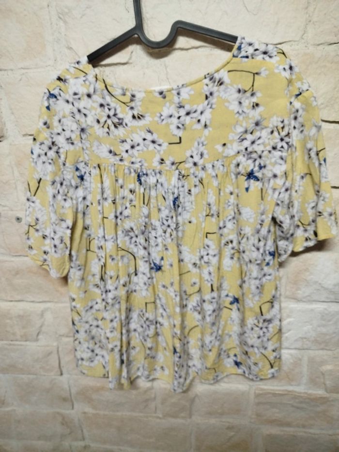 🌼 Blouse fluide à fleurs, taille 38 - photo numéro 4