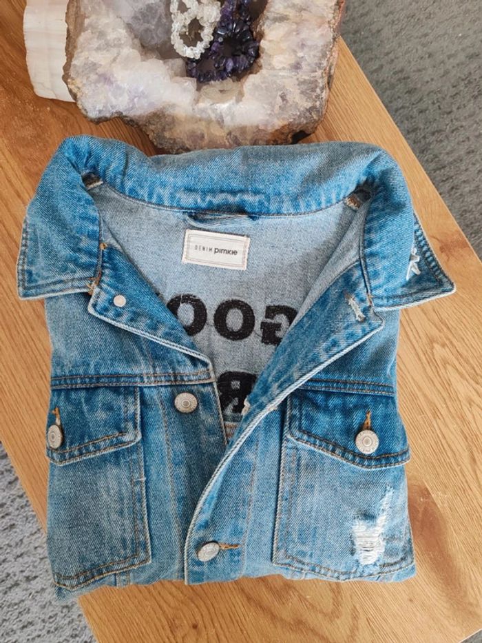 Veste Denim PimKie Brodé taille M - photo numéro 10
