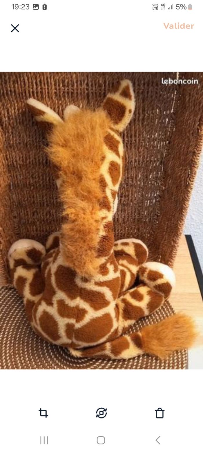 Peluche vintage girafe Ajena 42cm - photo numéro 6