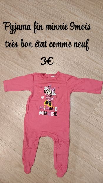 Pyjama fin Minnie 9mois 