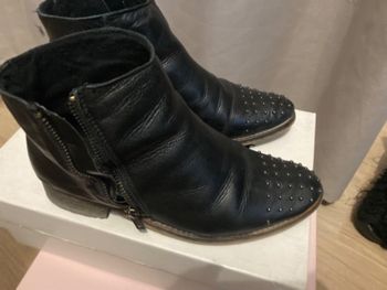 Bottines à rivets clous