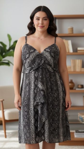 Robe imprimé Phildar taille 48