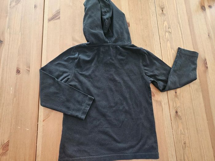 T.shirt à capuche manches longues noir Gemo 5 ans - photo numéro 4
