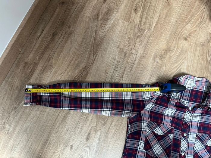 Chemise à carreaux femme Pimkie couleur bordeaux très bon état - photo numéro 6