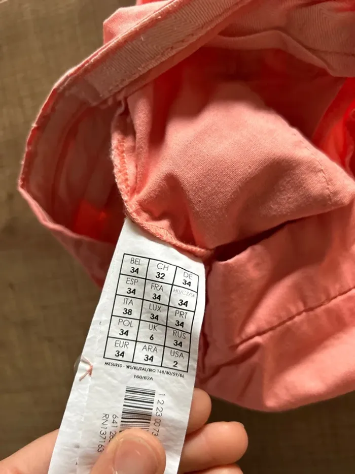 Pantalon chino femm, promod taille 34 - photo numéro 3