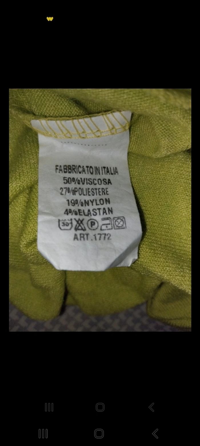 Pull vert pomme taille unique - photo numéro 3