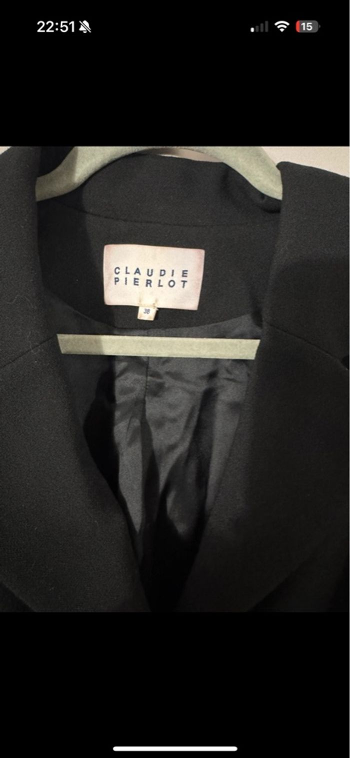 Veste cintrée noire Claudie Pierlot - Excellent état - photo numéro 2