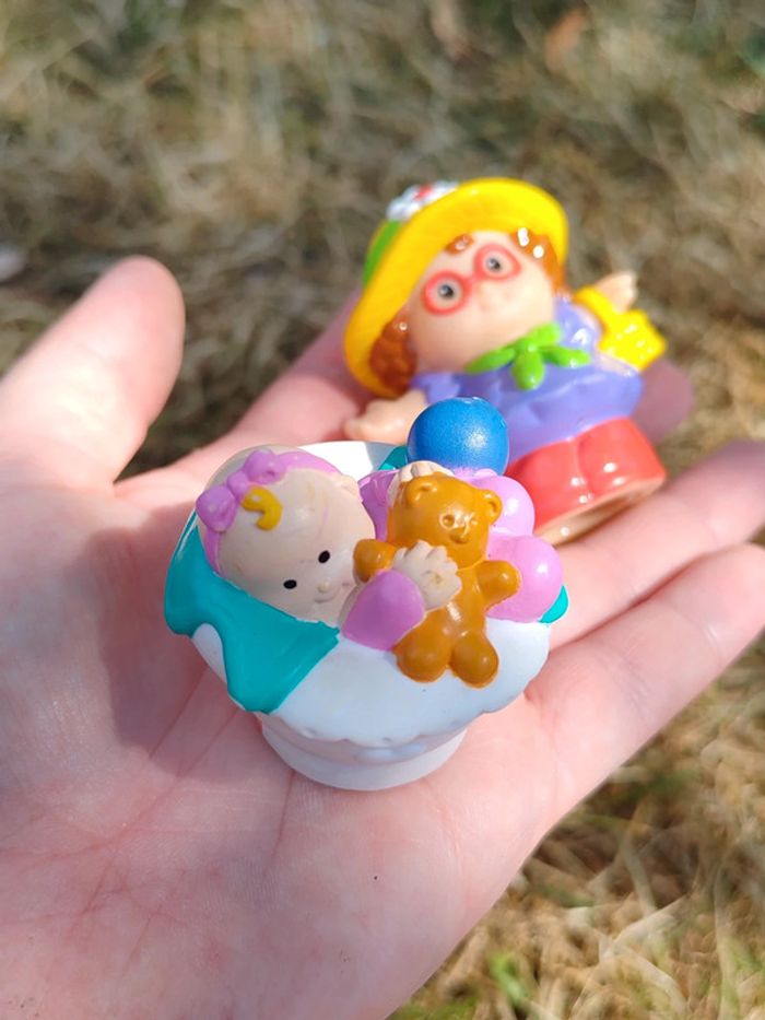 Lot de personnages little people bébé et sa maman - photo numéro 2