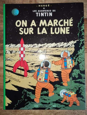 On a marché sur la lune Tintin 1982