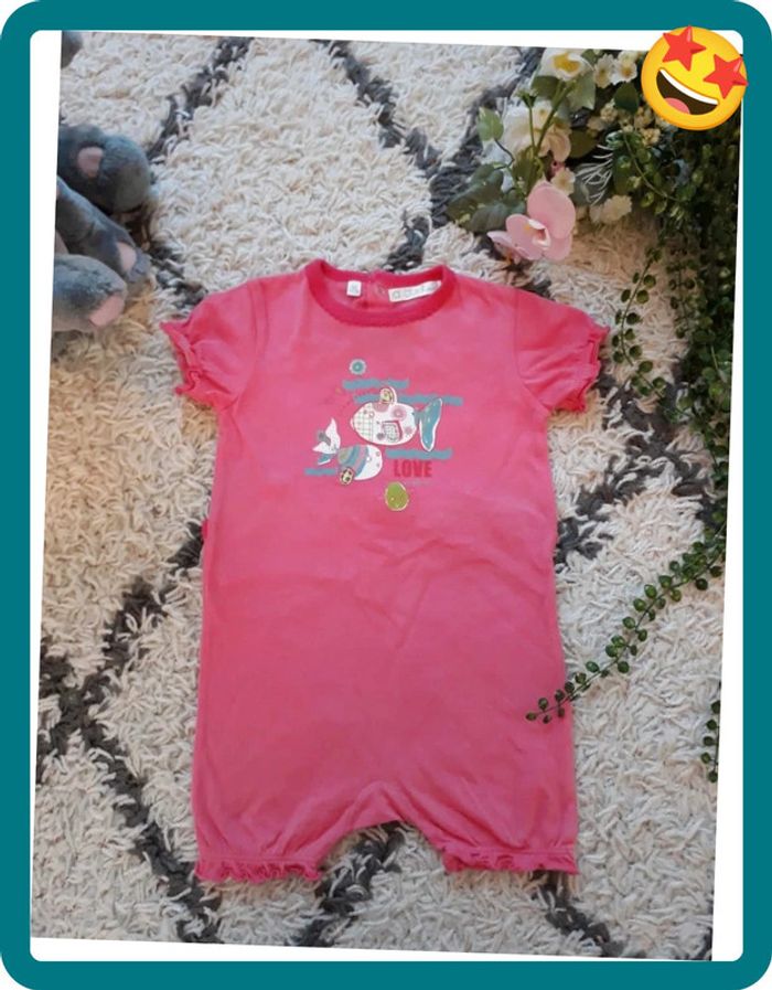 Combishort rose fille Taille 9 mois🌿💝 - photo numéro 3