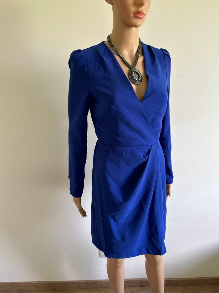 Robe bleue neuve à manches longues Morgan taille 34 (valeur 70€) - photo numéro 2