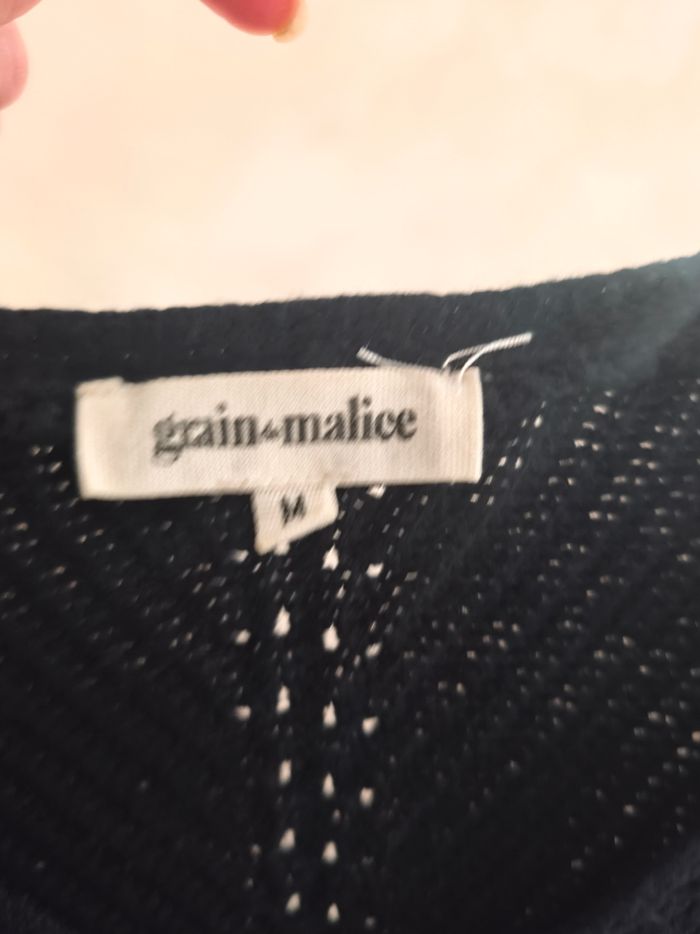 Pull Noir Grain de Malice taille M - photo numéro 3