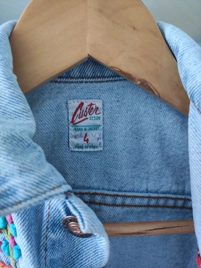 Veste en jean Custer vintage 4 ans - photo numéro 6