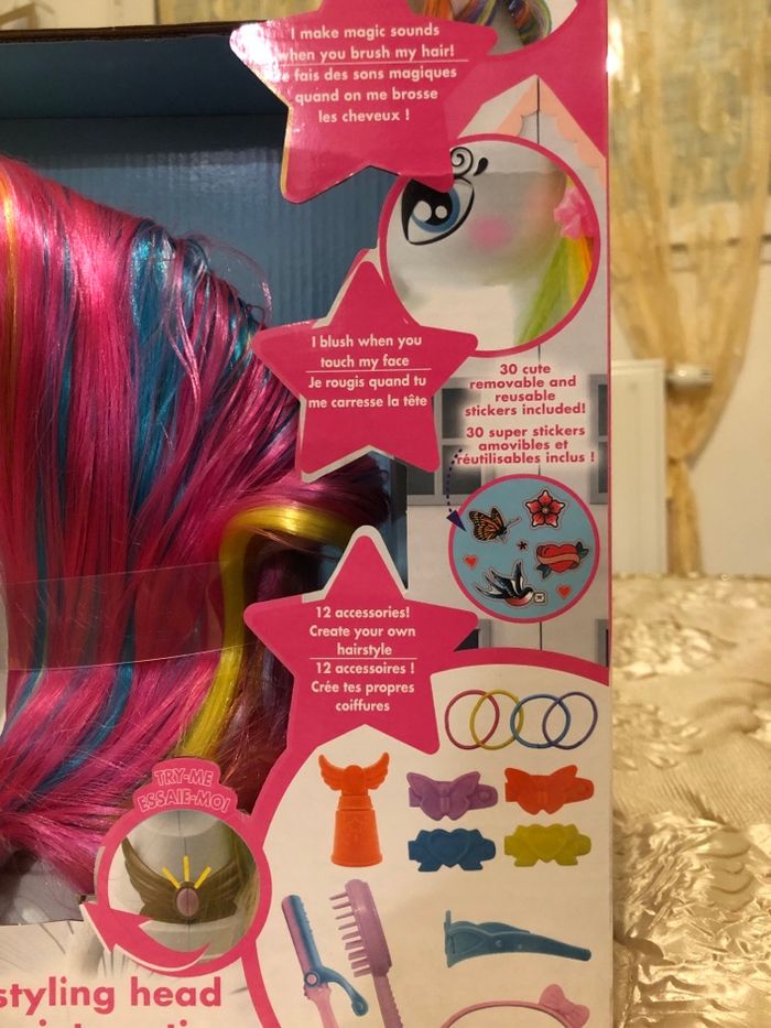 Tête à coiffer licorne interactive lexibook - photo numéro 3