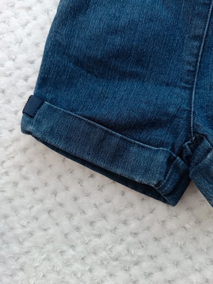 🔸 Short Jean Jacadi Stretch Fille 6 Mois🔸 - photo numéro 5