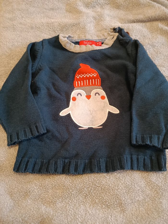 Pull pingouin noel
