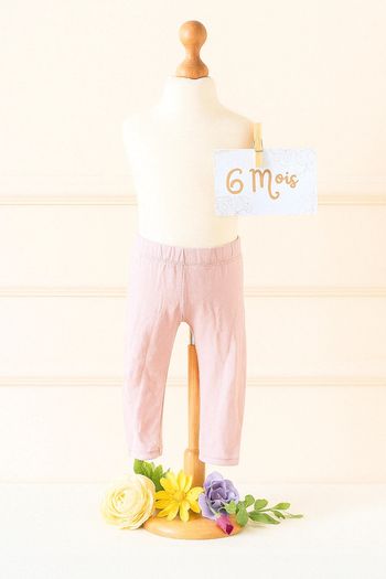 Leggings rose 6mois - Orchestra