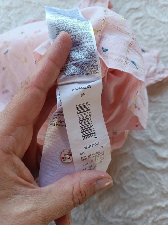 Robe Fille 18 mois Fleurs papillon Sergent major - photo numéro 9