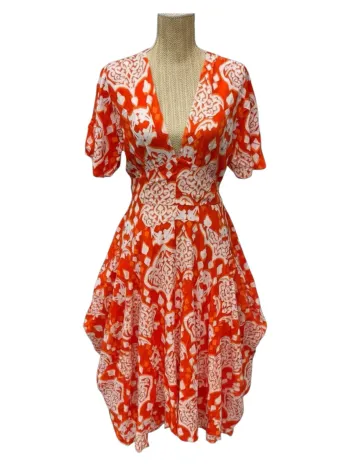 Robe longue Musy Muse femme orange Taille S/M Neuf