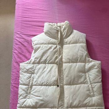 Doudoune blanche sans manche
