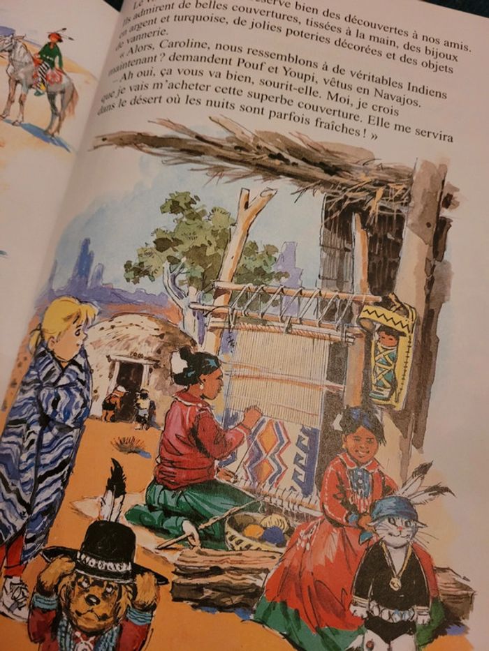 Caroline en Amérique USA Grand Canyon livre album rare multicolore Pierre Probst ours - photo numéro 7