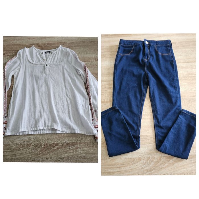 Lot jean + blouse 12 ans - photo numéro 1