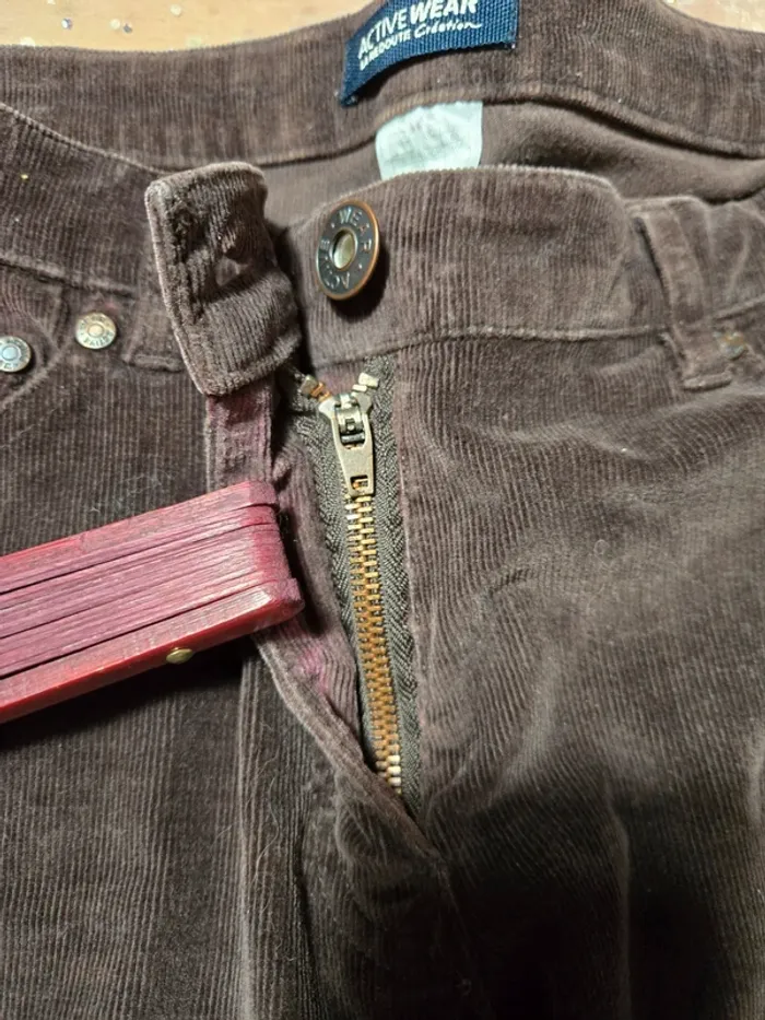 Pantalon marron effet velours La Redoute - photo numéro 4