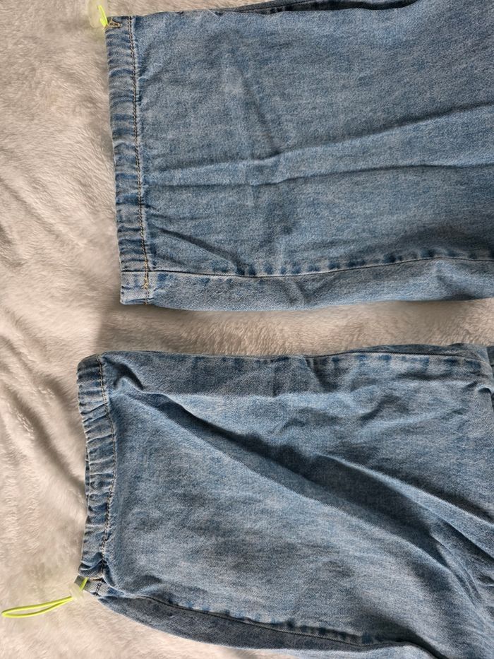 Pantàon cargo bleu jean fluide - photo numéro 6