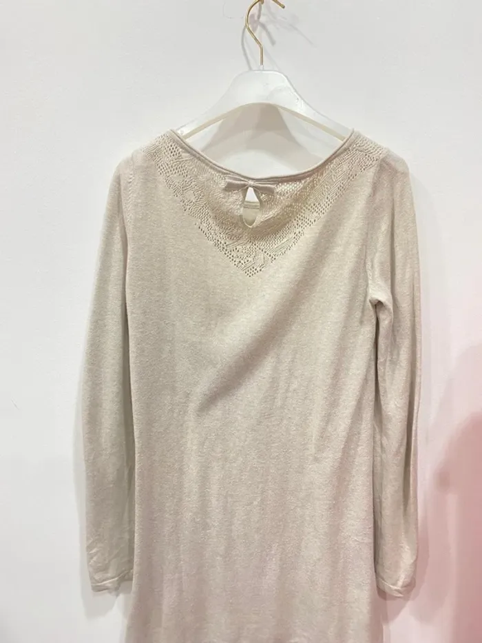 Pull long beige - photo numéro 2