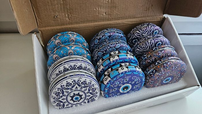 Lot de 12 miroirs de poche neuf