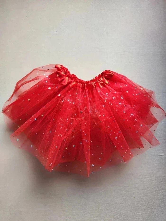 Jupe tutu rouge à leds scintillantes - photo numéro 2