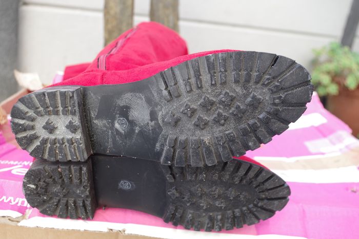 Bottes Cuissardes Lacets rouge T39 - photo numéro 5