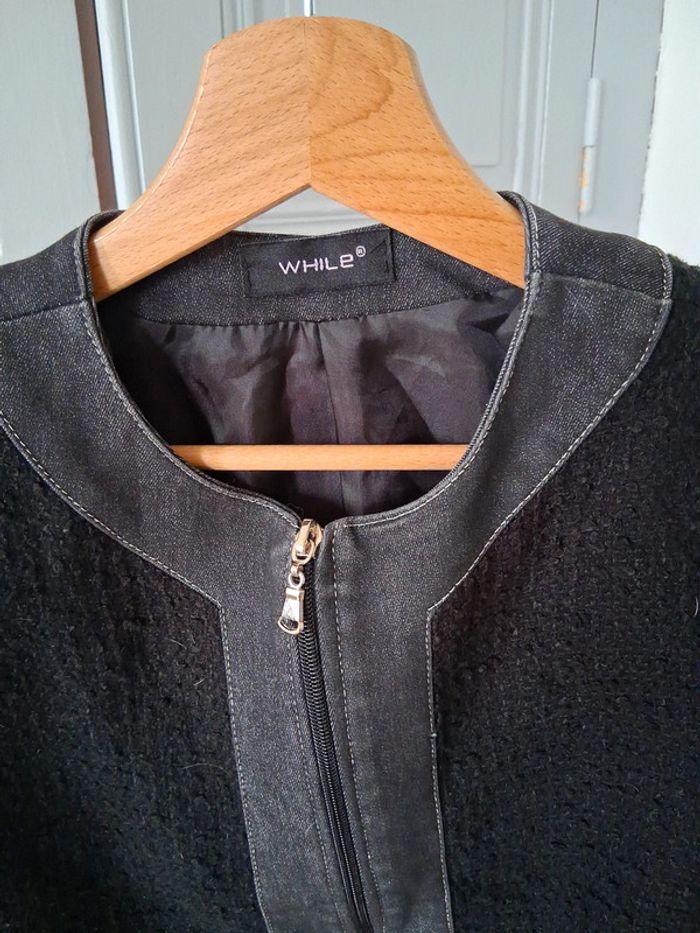 Veste bi-matière - While - M/38 - photo numéro 2