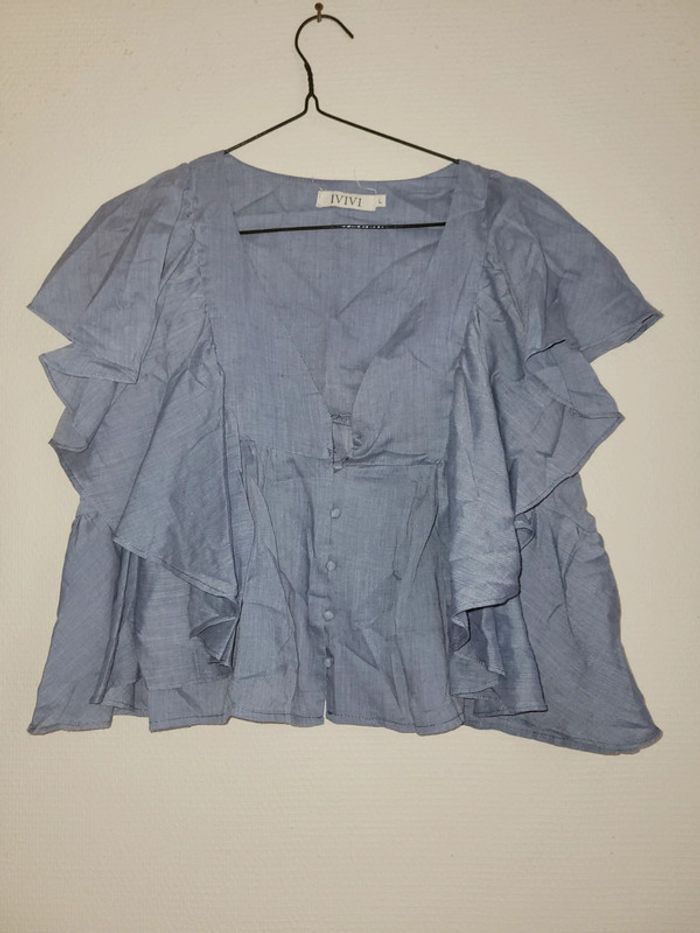 Blouse sans manche à volants - photo numéro 2
