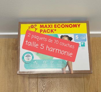 Couches pampers taille 5 harmonie