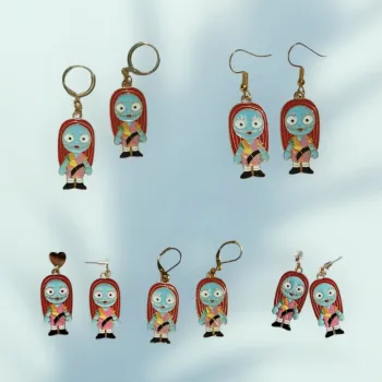 🌙 Boucles d’oreilles “Sally” inspirées de L'Étrange Noël de Monsieur Jack 🎃