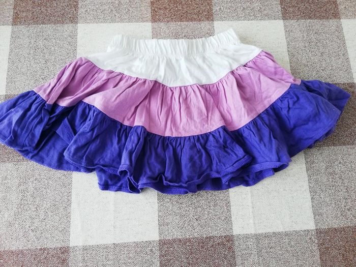 Jupe à volants tricolore kidkanai 24 mois