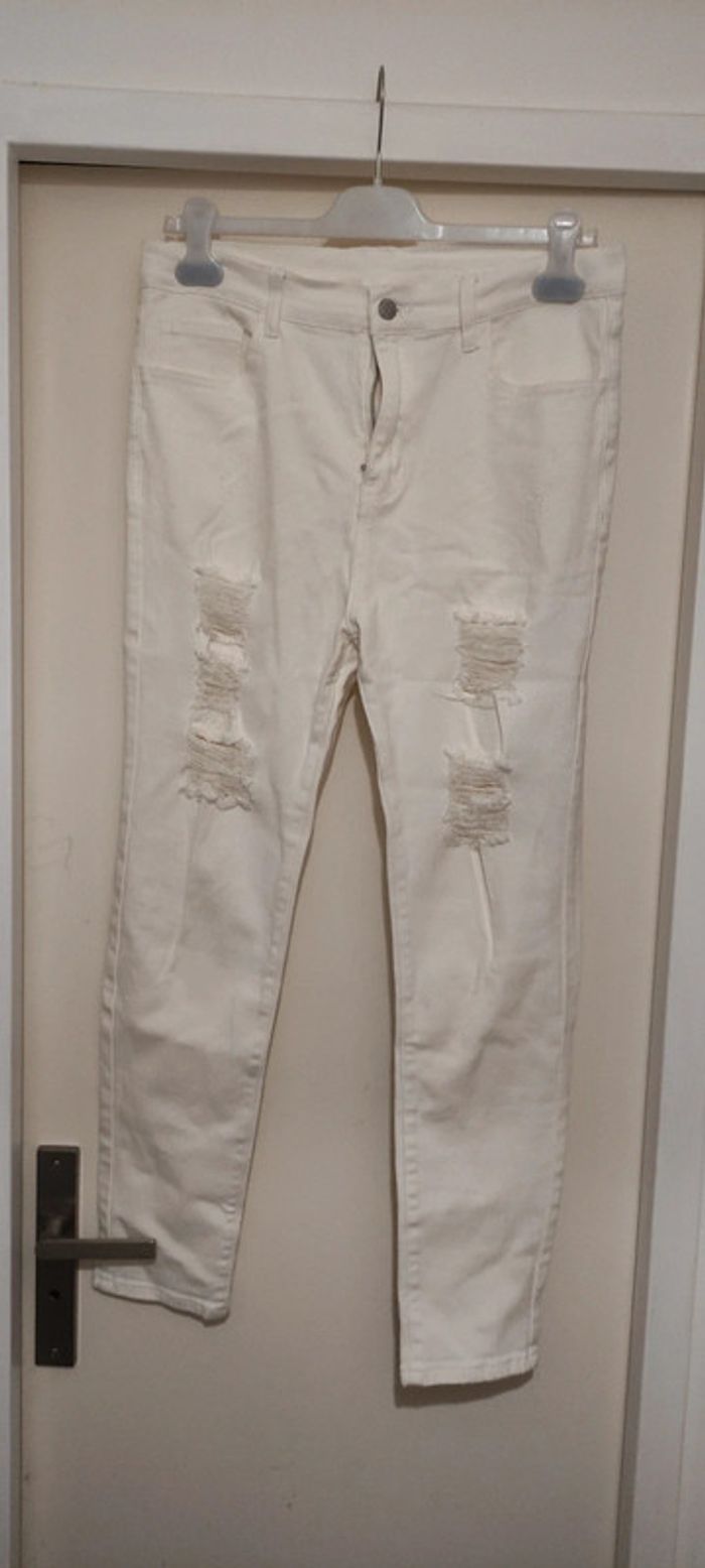 Jeans blanc shein