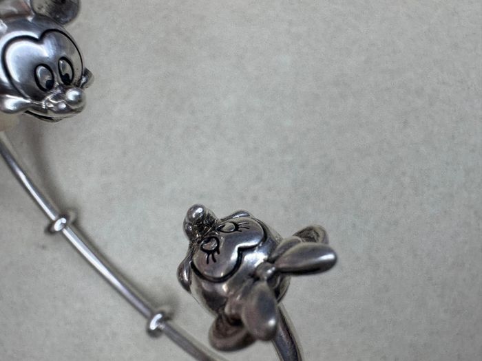Bracelet Pandora Disney Authentique Jonc Ouvert Mickey et Minnie T2 - photo numéro 4