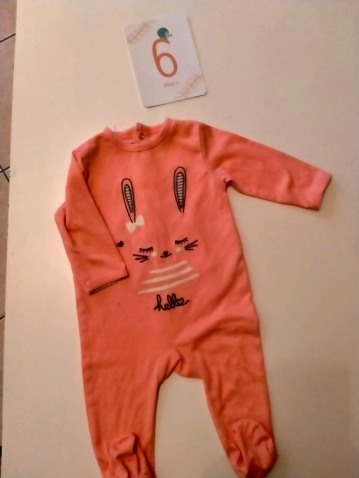 Lot de 2 pyjamas bébé Taille 6 mois - photo numéro 3