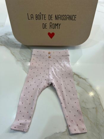 Legging petit cœur kiabi 9 mois
