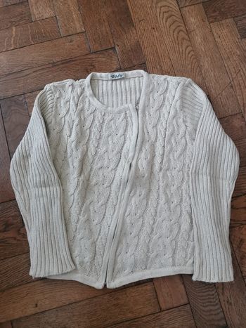 Gilet zippé asymétrique femme 