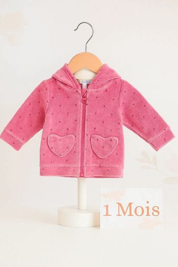 Gilet à capuche 1mois - kitchoun